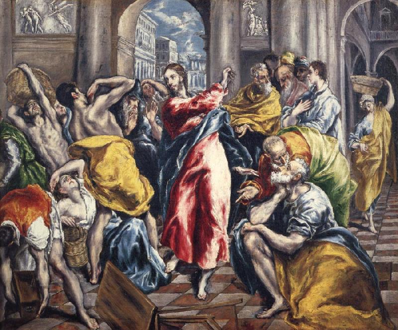 El Greco The Purification of the temple oil painting picture